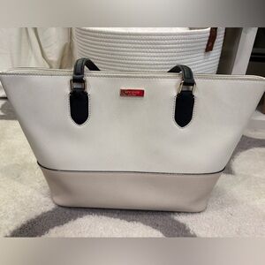 kate spade Two-Tone Cream & Black Tote
